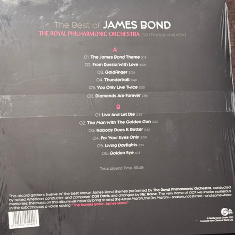 Вінілова платівка  Royal Philharmonic Orchestra - The Best Of James Bond (Vinyl, LP, Album)
