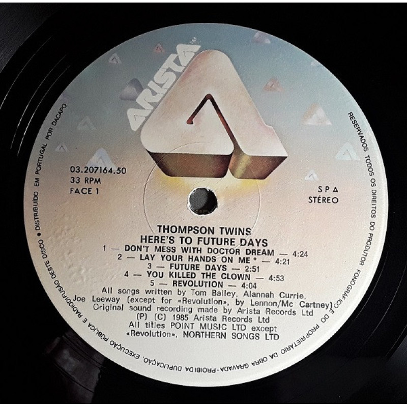 Thompson Twins - Here's To Future Days (Portugal 1985)