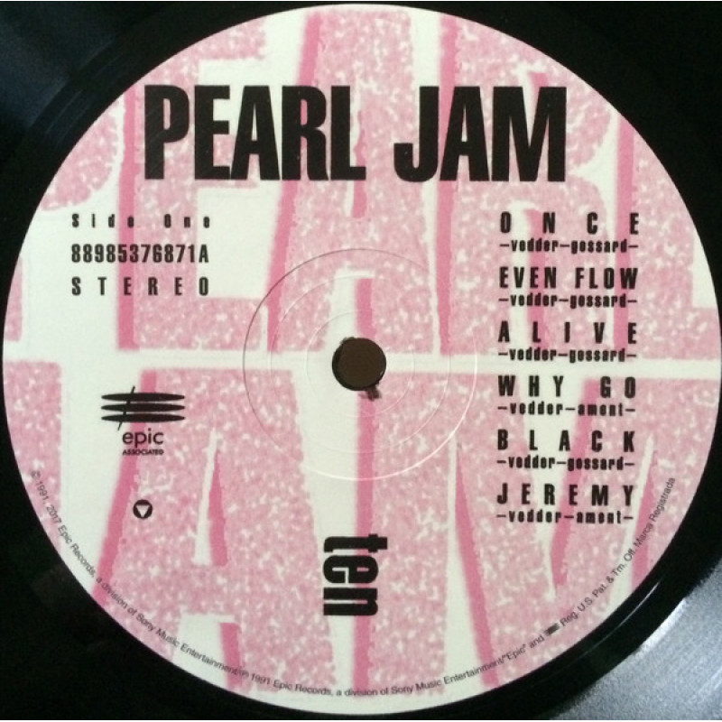 Pearl Jam - Ten (US 10 Nov 2017)