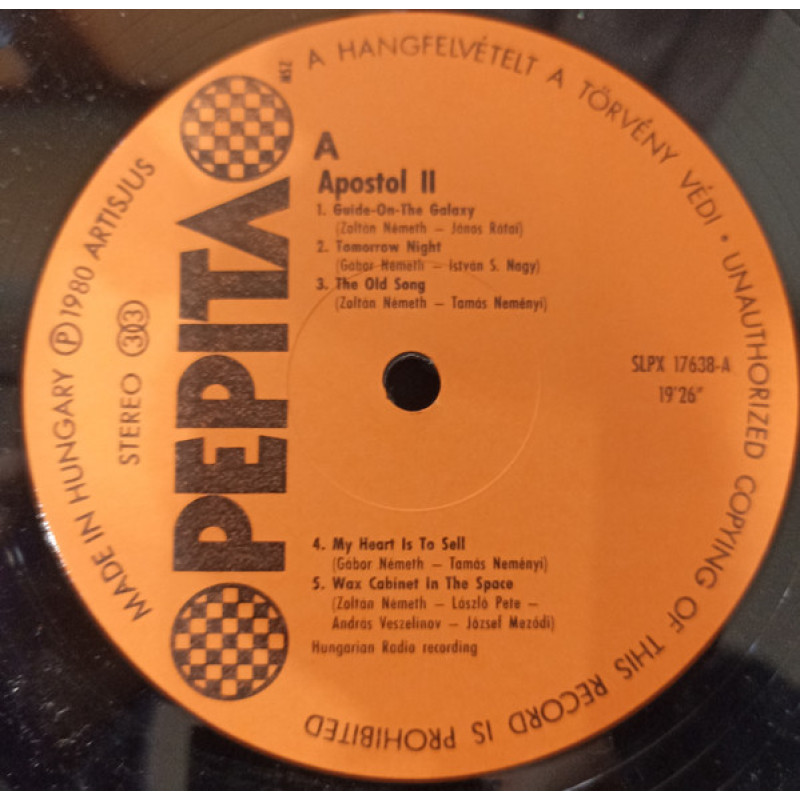 Apostol - Apostol 2. (Hungary 1980)
