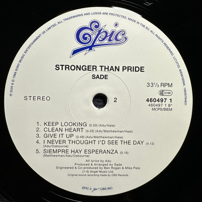 Sade - Stronger Than Pride (Europe 21 Jun 2024)