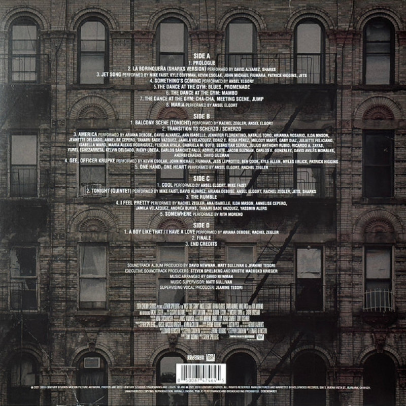 Various - West Side Story (Original Motion Picture Soundtrack) (USA & Canada 04 Feb 2022)