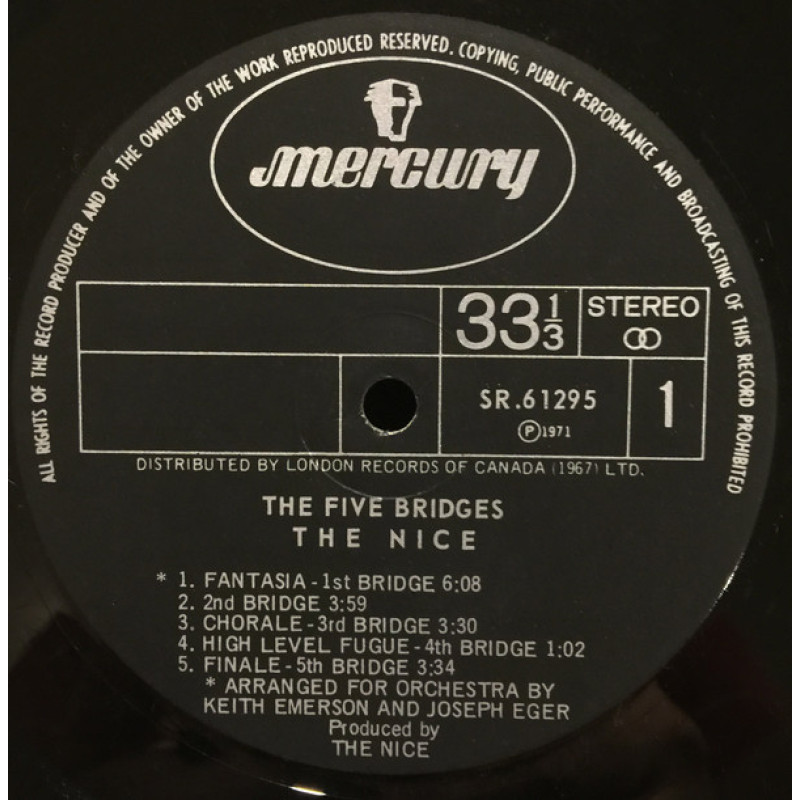 The Nice - Five Bridges (Canada 1971)