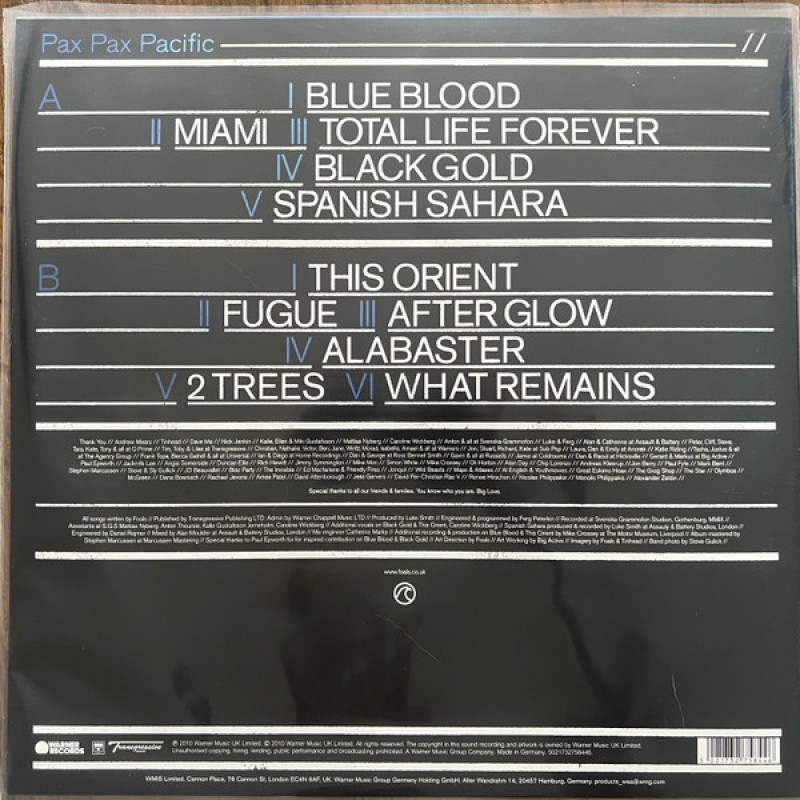 Вінілова платівка  Foals - Total Life Forever (Vinyl, LP, Album, Stereo)