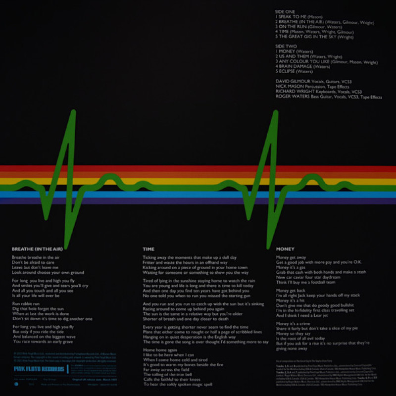 Pink Floyd - The Dark Side Of The Moon (Europe 13 Oct 2023)