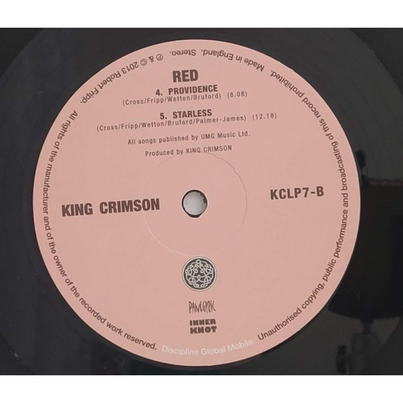 King Crimson - Red (UK 09 Sep 2021)