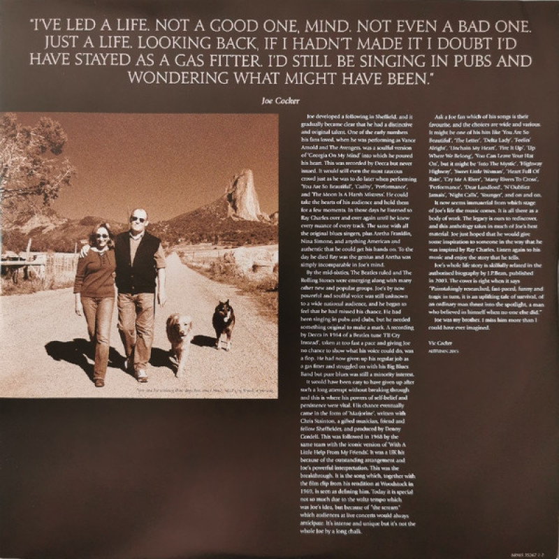 Вінілова платівка  Joe Cocker - The Life Of A Man - The Ultimate Hits 1968-2013 (Vinyl, LP, Compilation, Stereo)