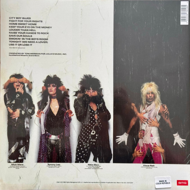 Вінілова платівка  Mötley Crüe - Theatre Of Pain (Vinyl, LP, Album, Reissue, Remastered)