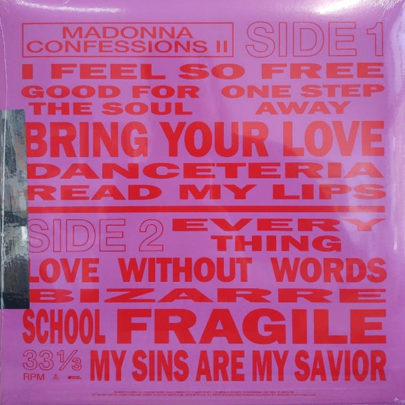 Вінілова платівка  Madonna - Confessions II (Vinyl, LP, Album, Limited Edition, Mixed, Stereo)