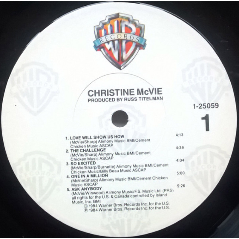 Christine McVie - Christine McVie (US 1984)