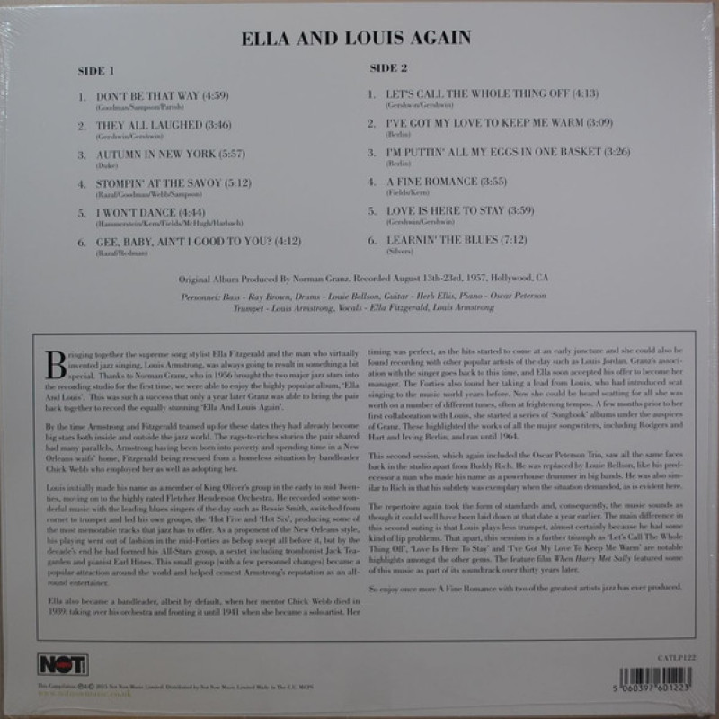 Ella Fitzgerald & Louis Armstrong - Ella And Louis Again (Europe 2015)