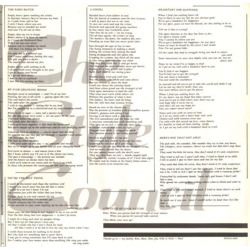 The Style Council - My Ever Changing Moods (Canada 1984)