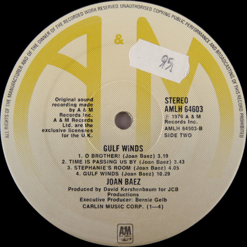 Joan Baez - Gulf Winds (UK 1976)