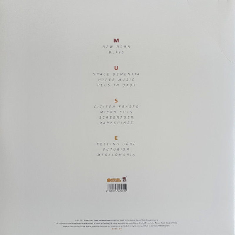Muse - Origin Of Symmetry: XX Anniversary RemiXX (Europe 09 Jul 2021)