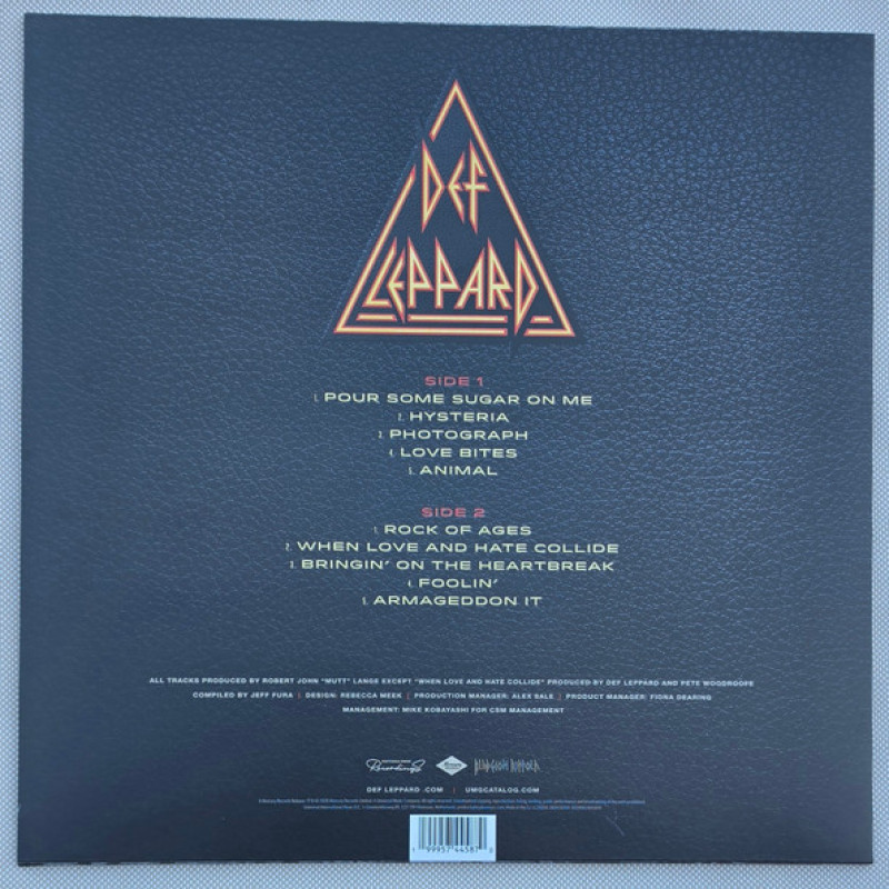 Вінілова платівка  Def Leppard - Greatest Hits (Vinyl, LP, Compilation)