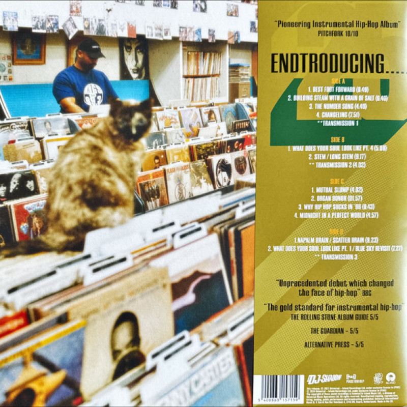 Вінілова платівка  DJ Shadow - Endtroducing..... (Vinyl, LP, Album, Reissue, Remastered, Repress)
