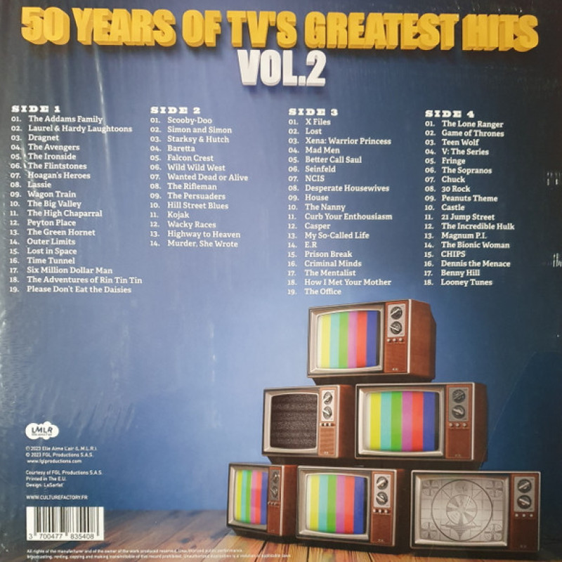 Вінілова платівка  Various - 50 Years Of TV's Greatest Hits - Vol. 2 (Vinyl, LP, Record Store Day, Compilation, Limited Edition)
