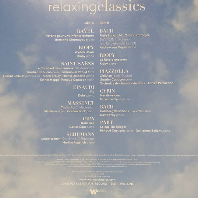 Вінілова платівка  Various - Relaxing Classic (Vinyl, LP, Compilation)