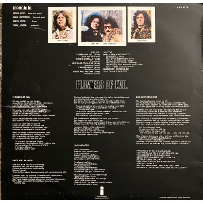 Mountain - Flowers Of Evil (UK 1971)