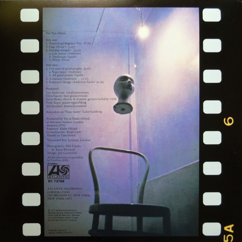 Вінілова платівка  Yes - The Yes Album (Vinyl, LP, Album, Reissue, Stereo)
