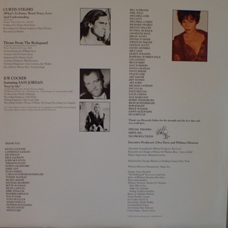 Вінілова платівка  Various - The Bodyguard (Original Soundtrack Album) (Vinyl, LP, Album, Reissue, Stereo)
