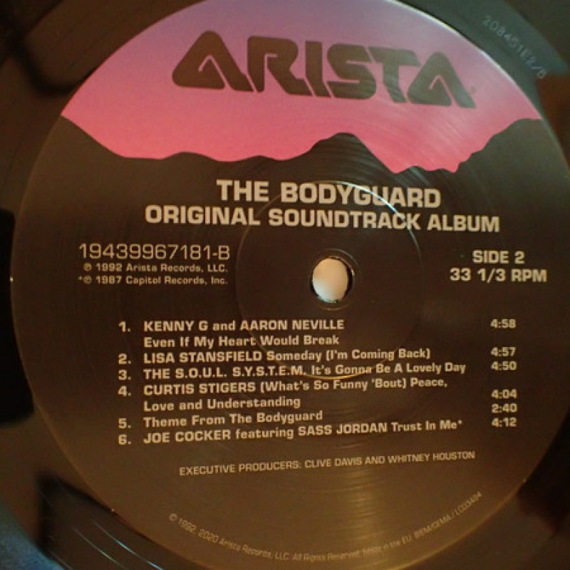 Вінілова платівка  Various - The Bodyguard (Original Soundtrack Album) (Vinyl, LP, Album, Reissue, Stereo)