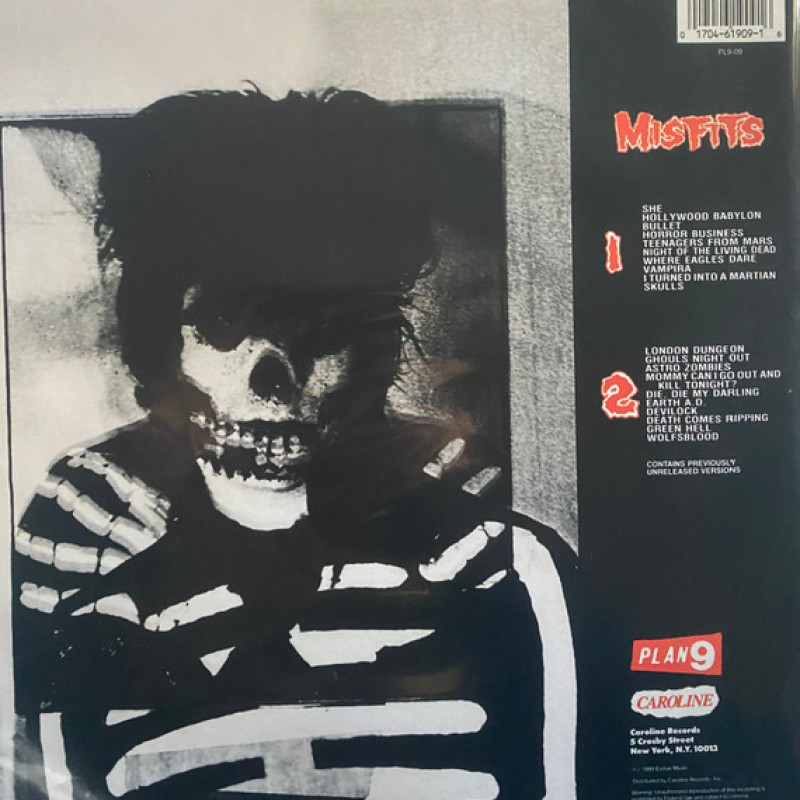 Вінілова платівка  Misfits - Misfits (Vinyl, LP, Compilation, Reissue, Repress, Unofficial Release)
