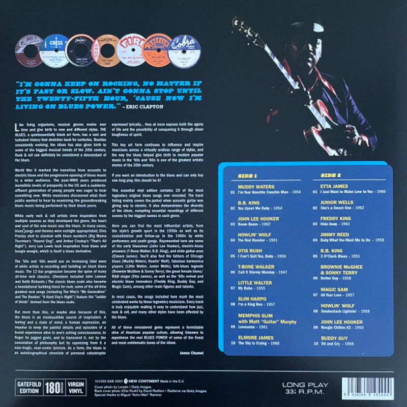 Вінілова платівка  Various - Blues Power - 20 Original All-Time Classics  (Vinyl, LP, Compilation, Stereo)