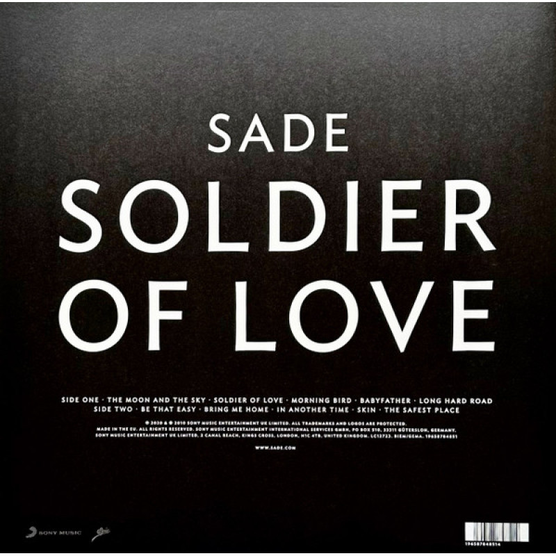 Sade - Soldier Of Love (Europe 20 Sep 2024)