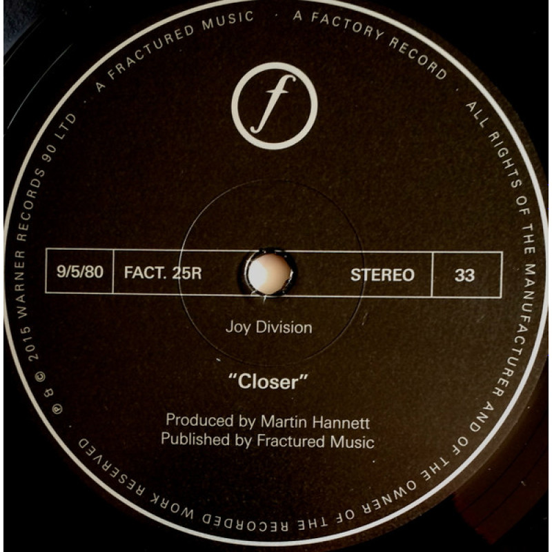 Joy Division - Closer (Europe 26 Jun 2015)