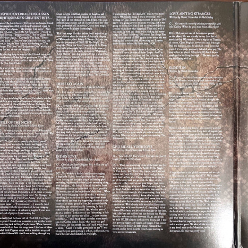 Вінілова платівка  Whitesnake - Greatest Hits Revisited - Remixed - Remastered - MMXXII (Vinyl, LP, Compilation, Mixed, Remastered, Stereo)