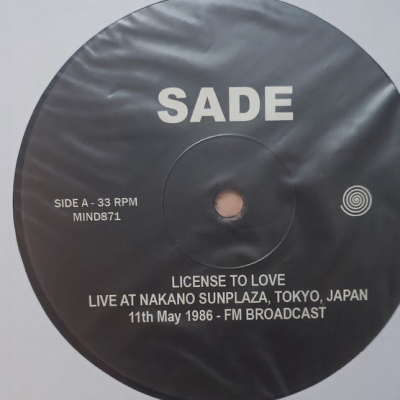 Вінілова платівка  Sade - License To Love: Live At Nakano Sunplaza, Tokyo, Japan - 11th May 1986 - Fm Broadcast (Vinyl, LP, Unofficial Release)