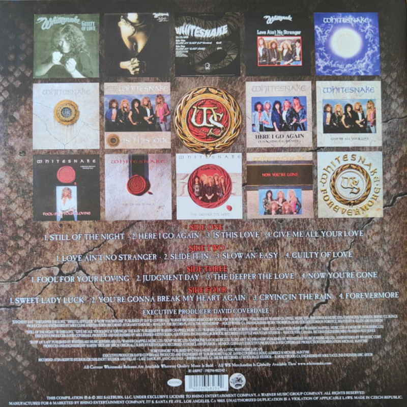 Вінілова платівка  Whitesnake - Greatest Hits Revisited - Remixed - Remastered - MMXXII (Vinyl, LP, Compilation, Mixed, Remastered, Stereo)
