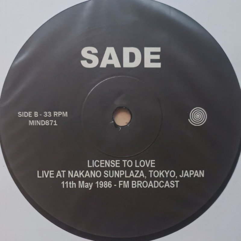 Вінілова платівка  Sade - License To Love: Live At Nakano Sunplaza, Tokyo, Japan - 11th May 1986 - Fm Broadcast (Vinyl, LP, Unofficial Release)
