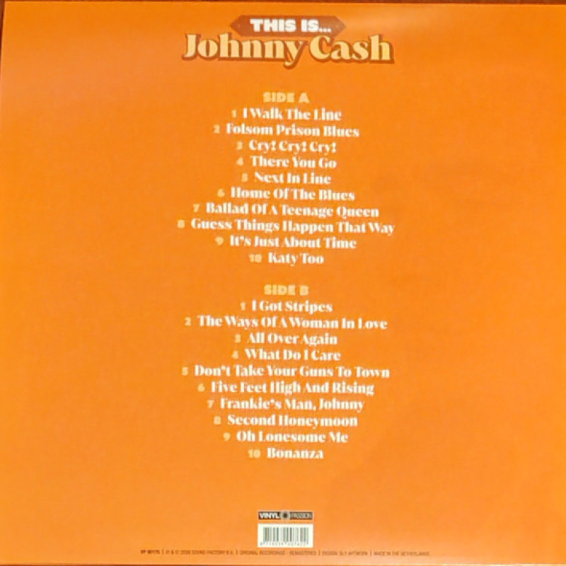 Вінілова платівка  Johnny Cash - This Is... Johnny Cash (Vinyl, LP, Compilation, Limited Edition, Unofficial Release)