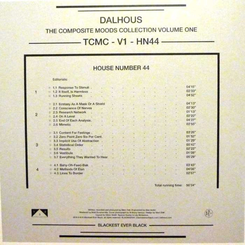 Вінілова платівка  Dalhous - The Composite Moods Collection Vol.1: House Number 44 (Vinyl, LP, Album)