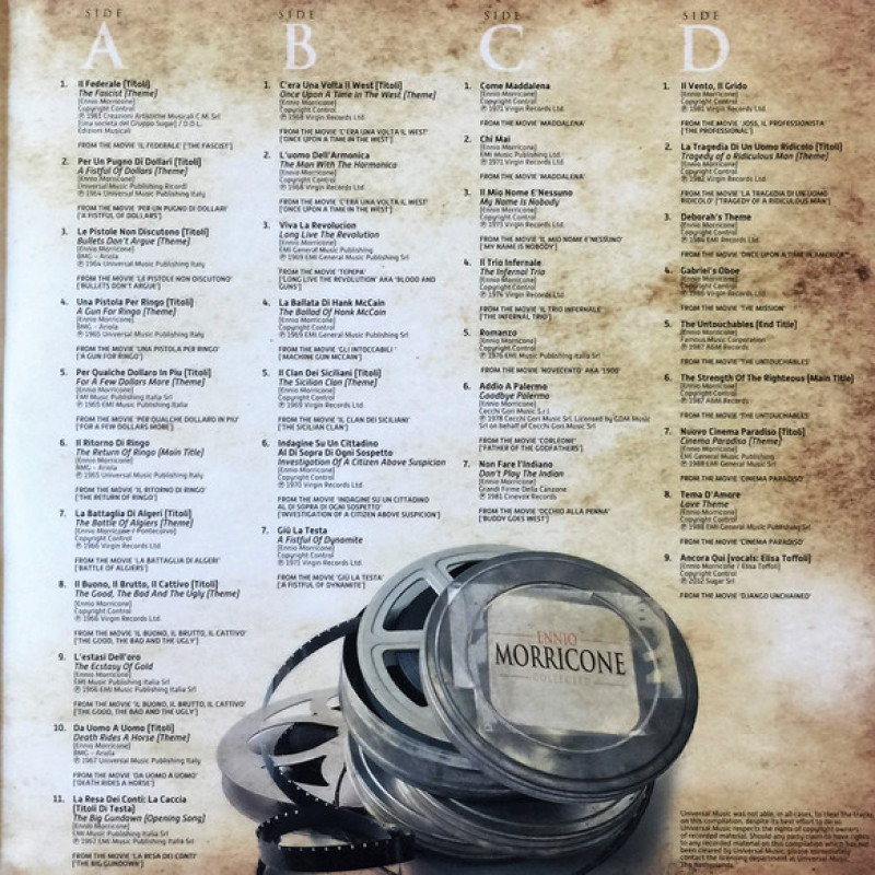 Вінілова платівка  Ennio Morricone - Ennio Morricone Collected (Vinyl, LP, Compilation, Limited Edition, Numbered, Repress)