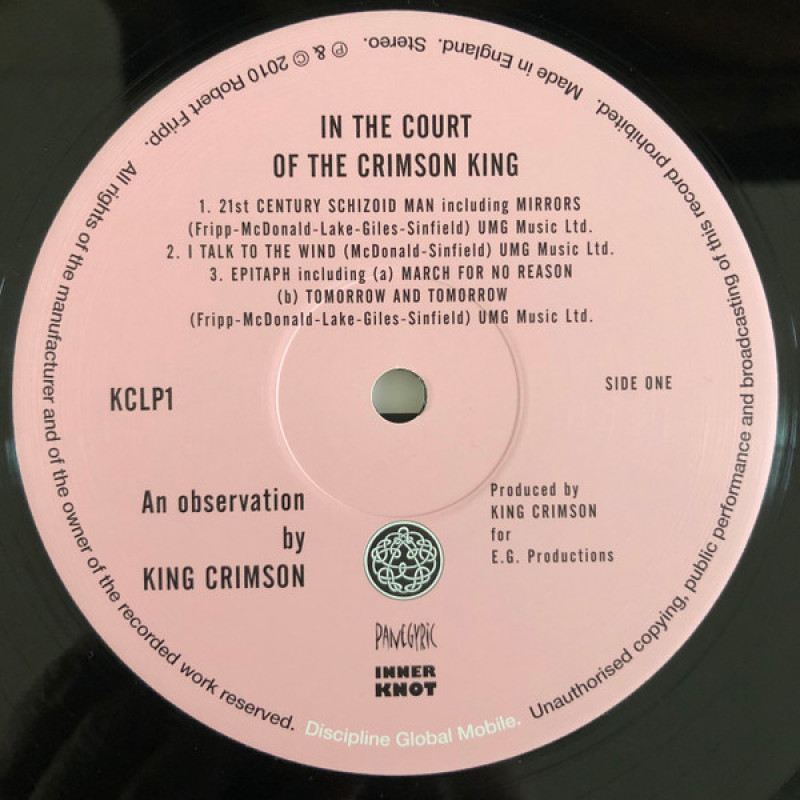 King Crimson - In The Court Of The Crimson King (UK, Europe & US 2018)