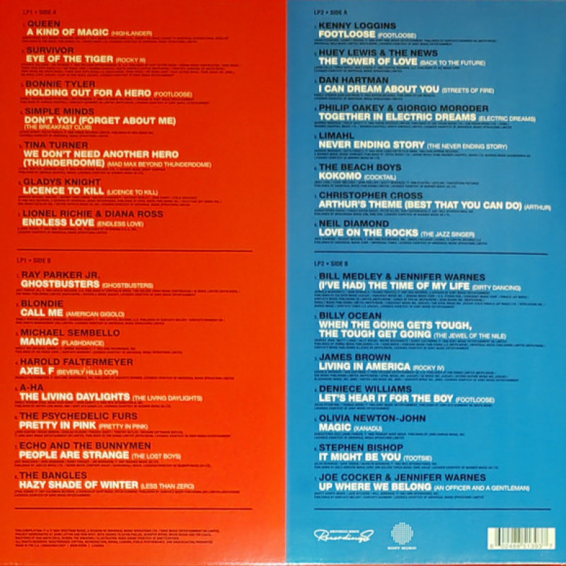 Вінілова платівка  Various - 80s Movies The Collection  (Vinyl, LP, Compilation)