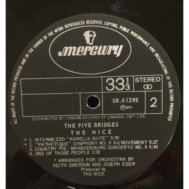 The Nice - Five Bridges (Canada 1971)