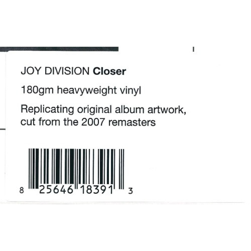Joy Division - Closer (Europe 26 Jun 2015)