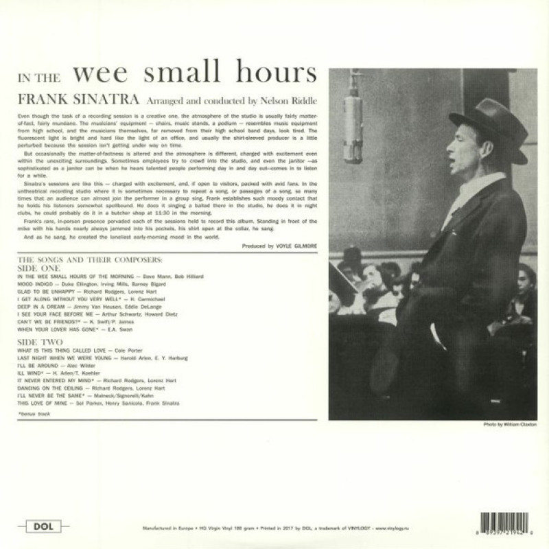 Frank Sinatra - In The Wee Small Hours (Europe 01 Dec 2017)