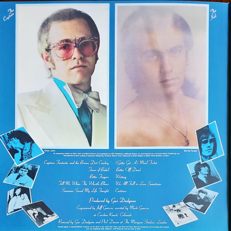 Вінілова платівка  Elton John - Captain Fantastic And The Brown Dirt Cowboy (Vinyl, LP, Album, Reissue, Repress, Stereo)