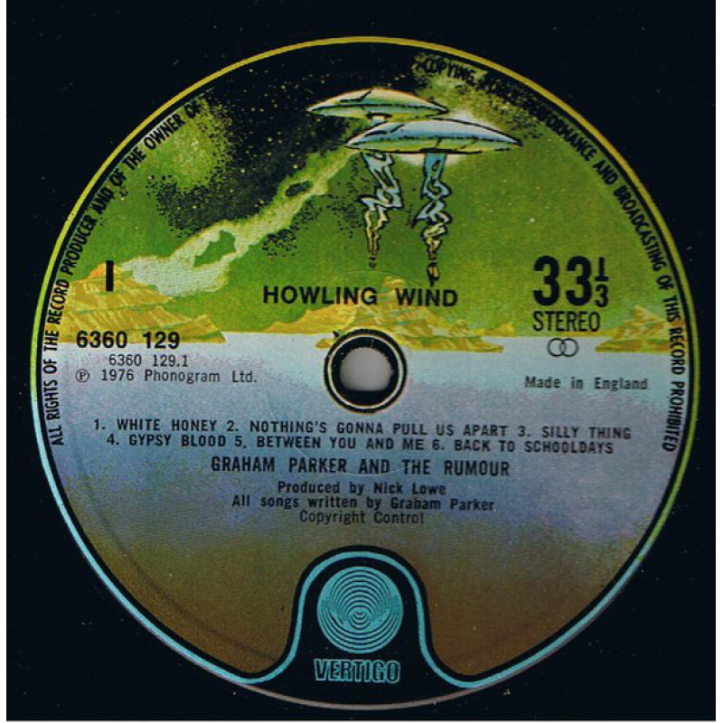 Graham Parker - Howlin Wind (UK Apr 1976)