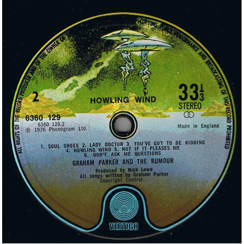 Graham Parker - Howlin Wind (UK Apr 1976)