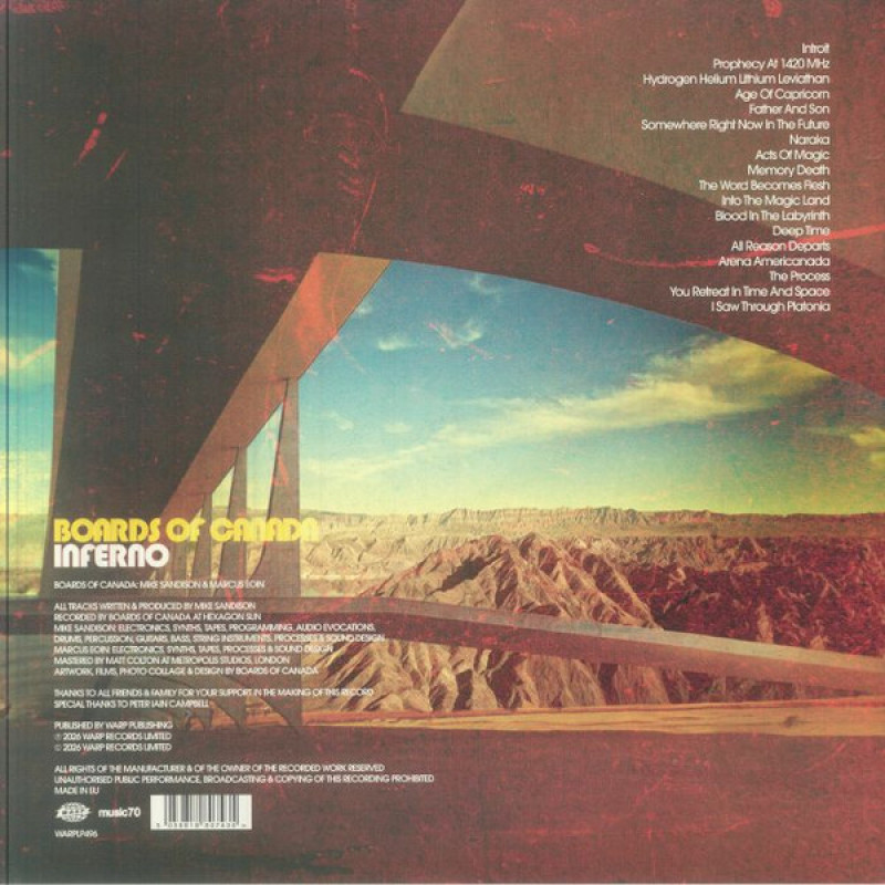 Вінілова платівка  Boards Of Canada - Inferno (Vinyl, LP, Album)